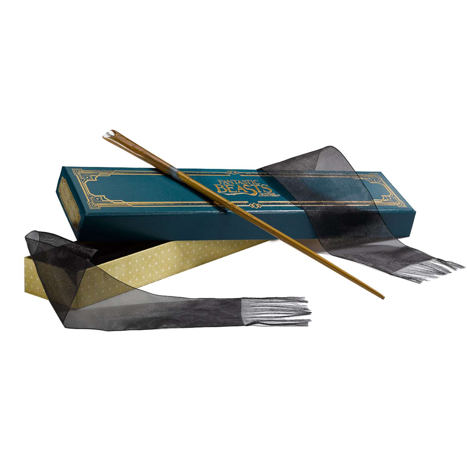 Волшебная палочка Fantastic Beats Фантастические твари: Ньют Саламандер 35 см - premium box series - фото 1