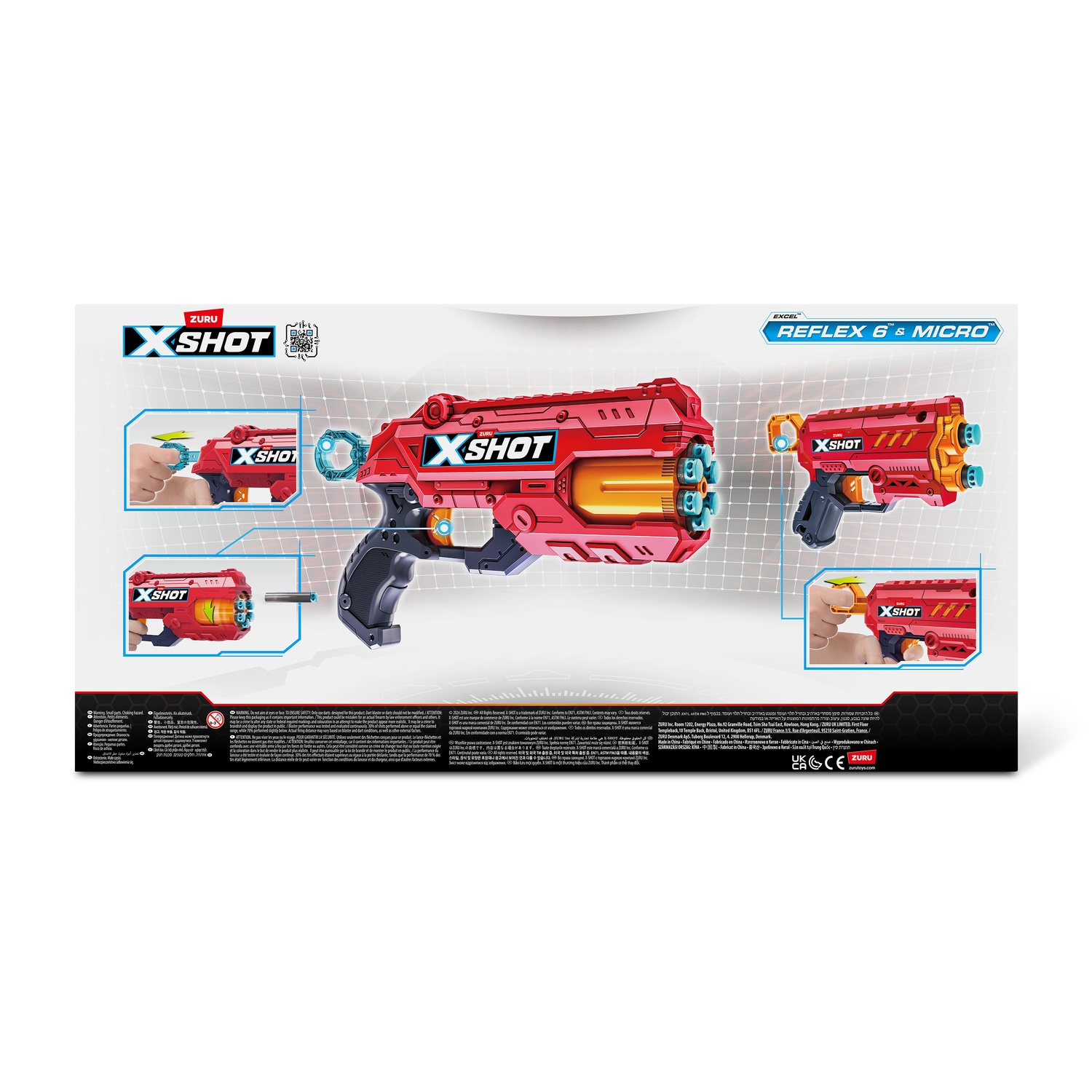 Набор игровой XSHOT Excel Reflex6 2шт+Micro 2шт 36735 - фото 13