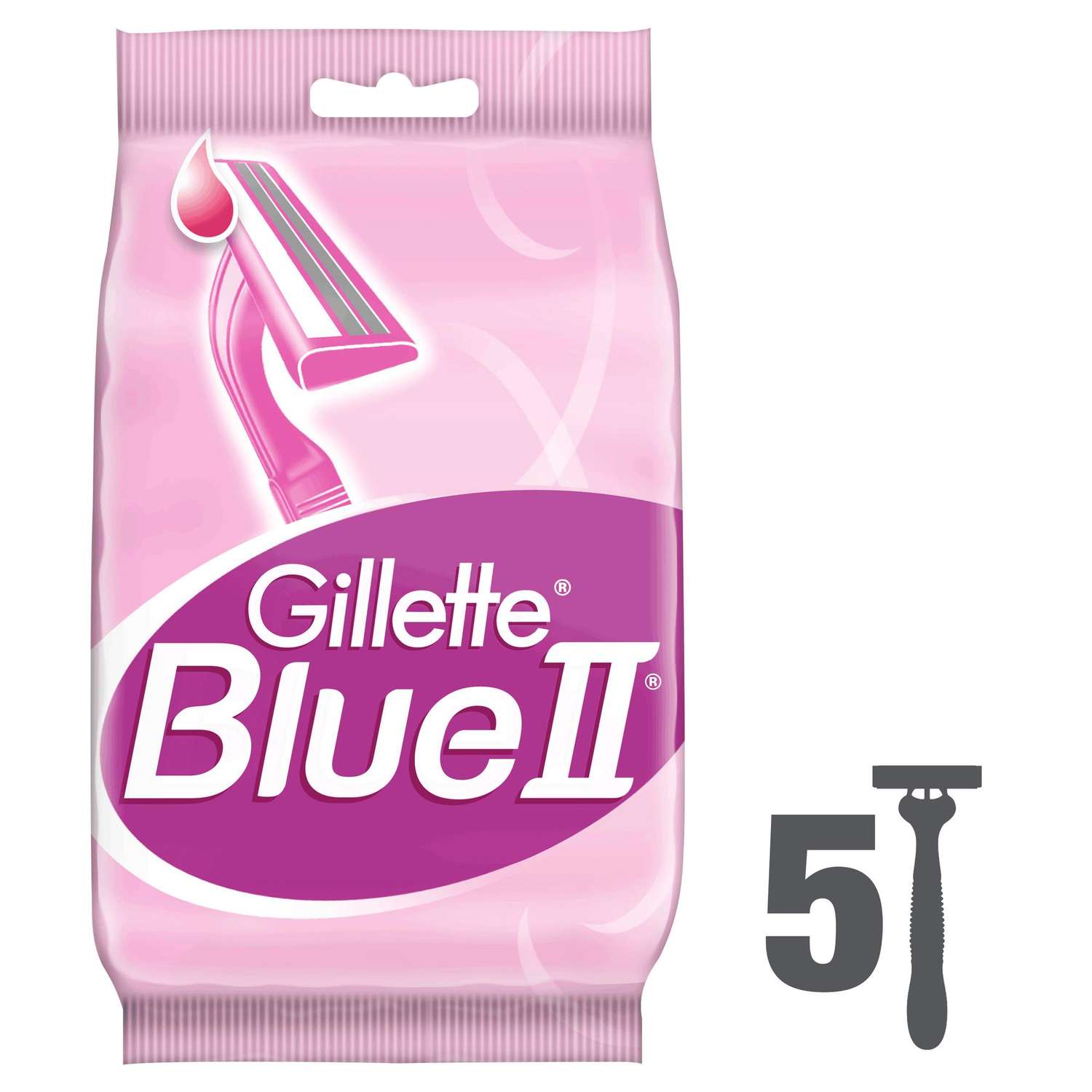 Бритва для женщин Gillette одноразовая BlueII 5шт - фото 1
