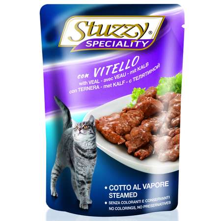 Корм для кошек Stuzzy Speciality с телятиной консервированный 100г