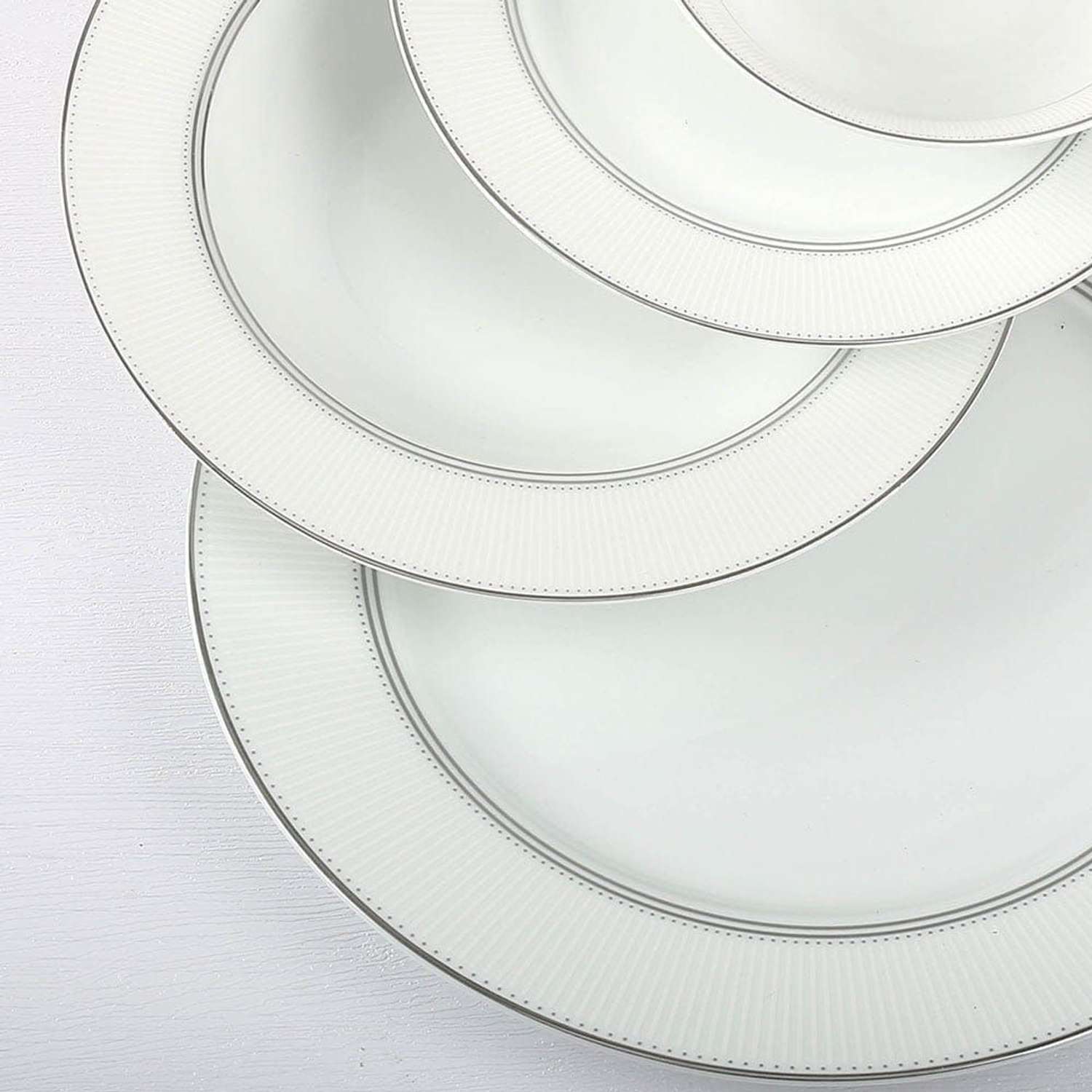 Набор столовой посуды Arya Home Collection для кухни Arya Gisella Elegant 24 предмета на 6 персон фарфор - фото 2