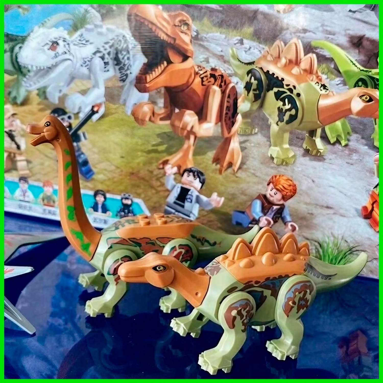 Игрушка LX Конструктор Динозавры с человечками - фото 9