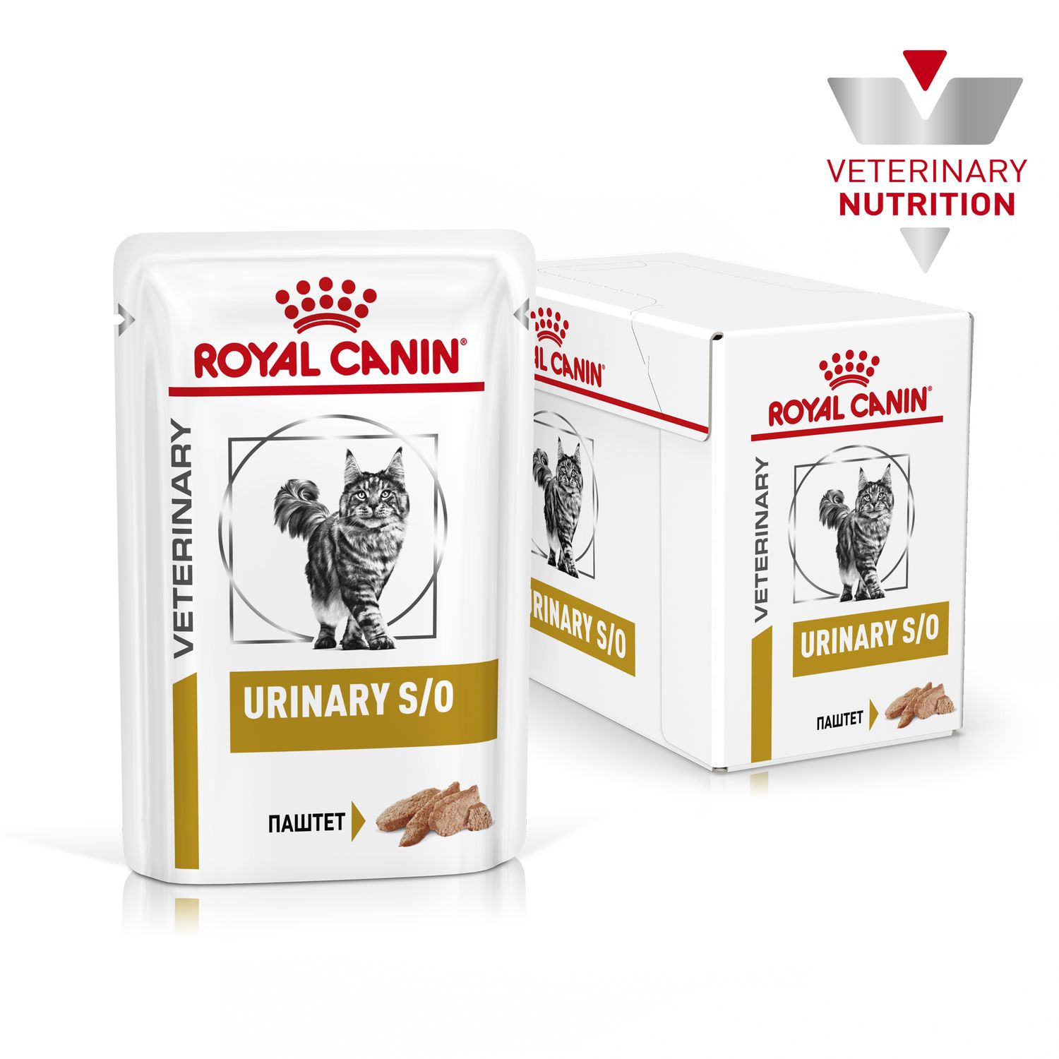 Корм для кошек ROYAL CANIN Veterinary Diet Urinary S/O Лечение и  профилактика МКБ паштет 85г купить по цене 102.3 ₽ с доставкой в Москве и  России, отзывы, фото