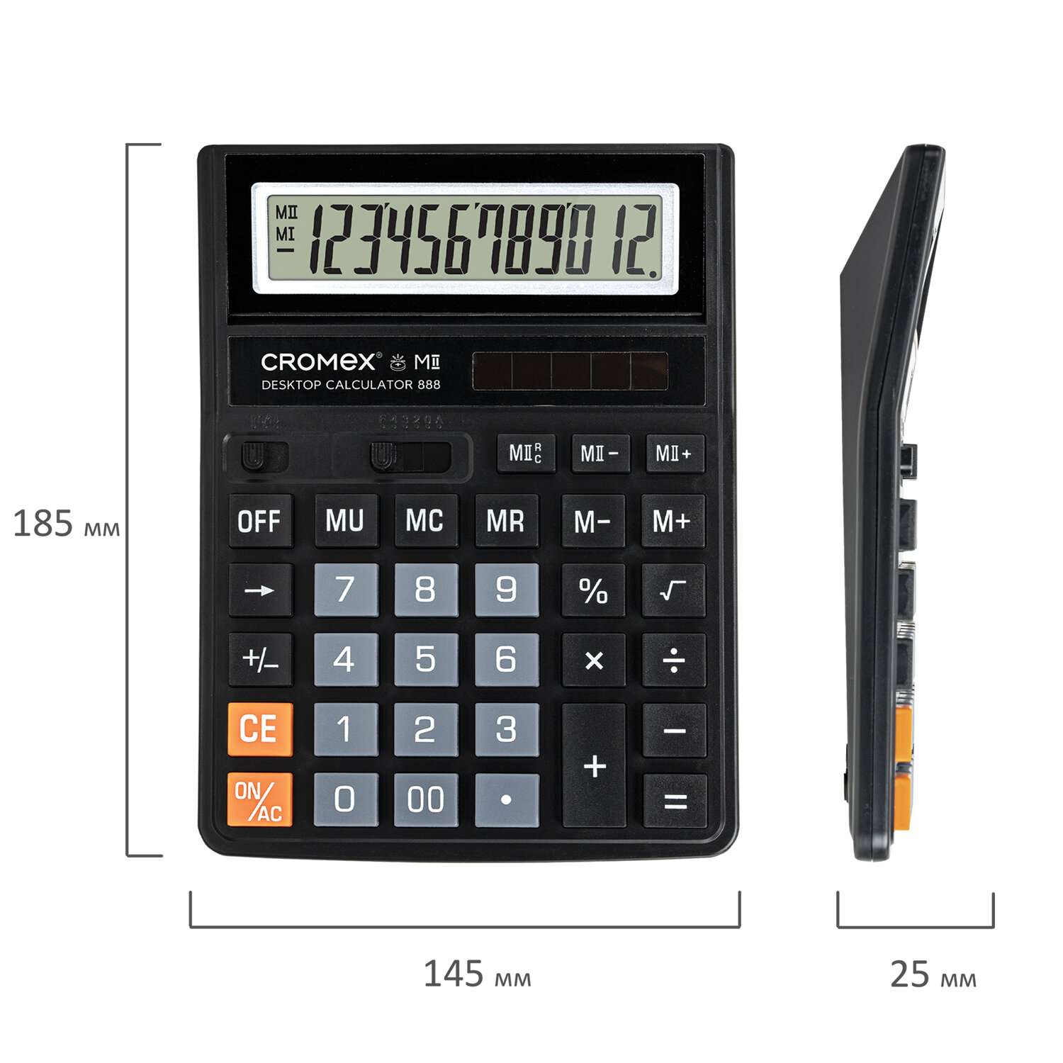 Калькулятор настольный CROMEX большой бухгалтерский 12 разрядов - фото 8