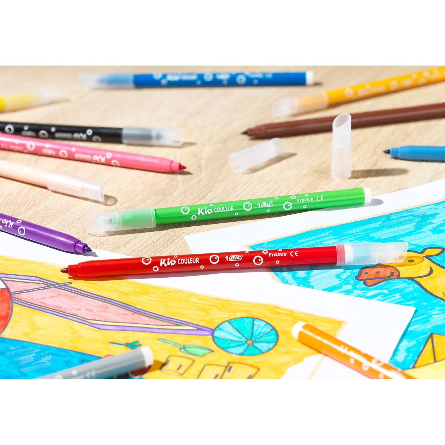 Набор BIC Кидз карандаши 18цветов+фломастеры 12цветов 964827 - фото 4