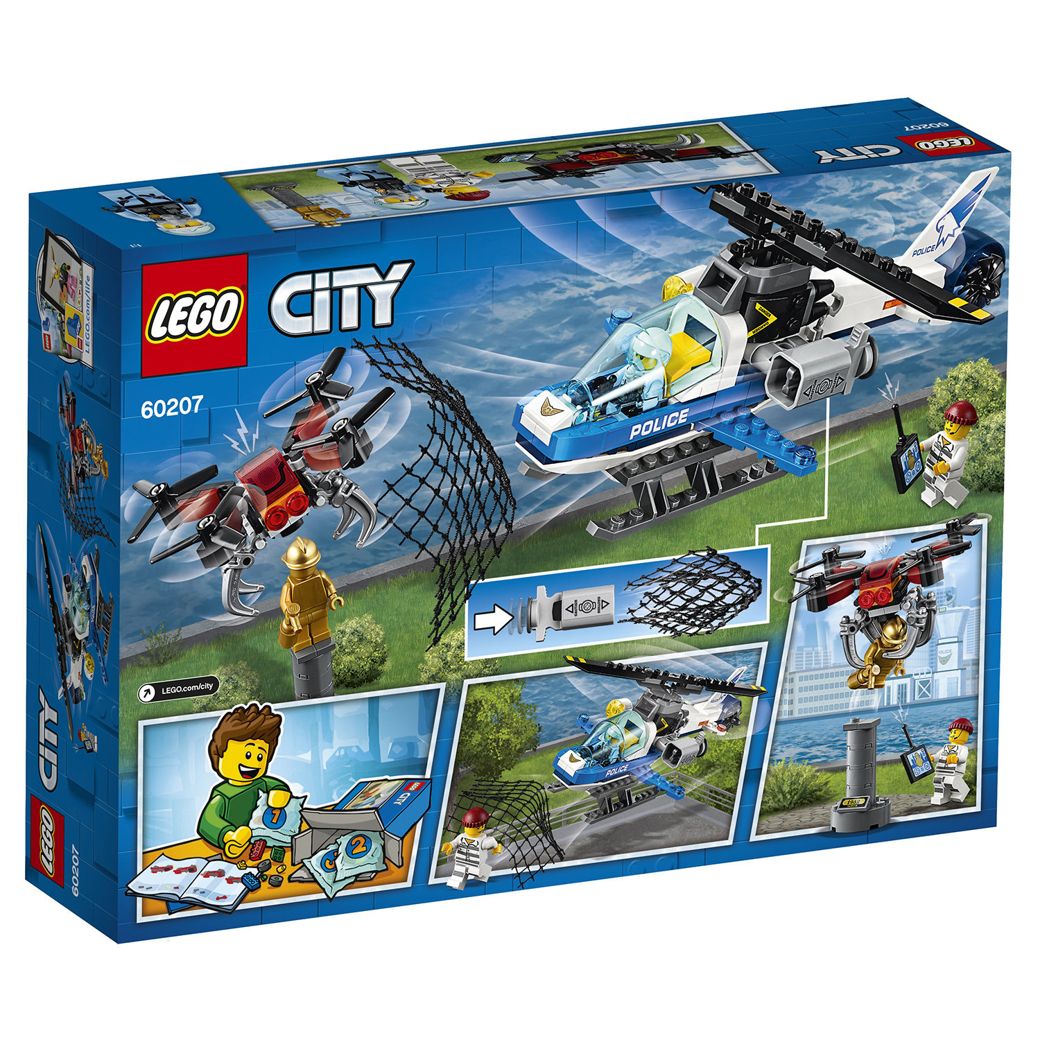 Конструктор LEGO City Police Воздушная полиция: погоня дронов 60207 - фото 3