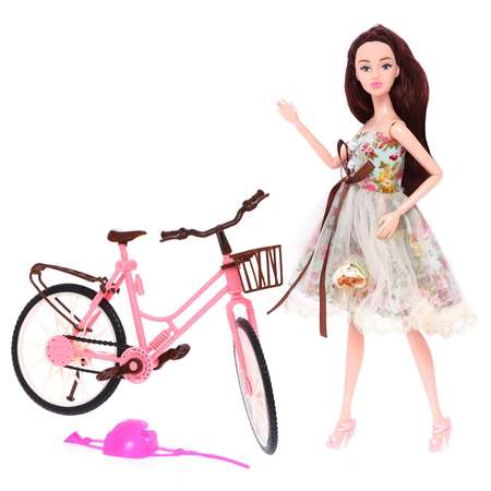 Кукла-модель Happy Valley Шарнирная «Нежные мечты» с велосипедом