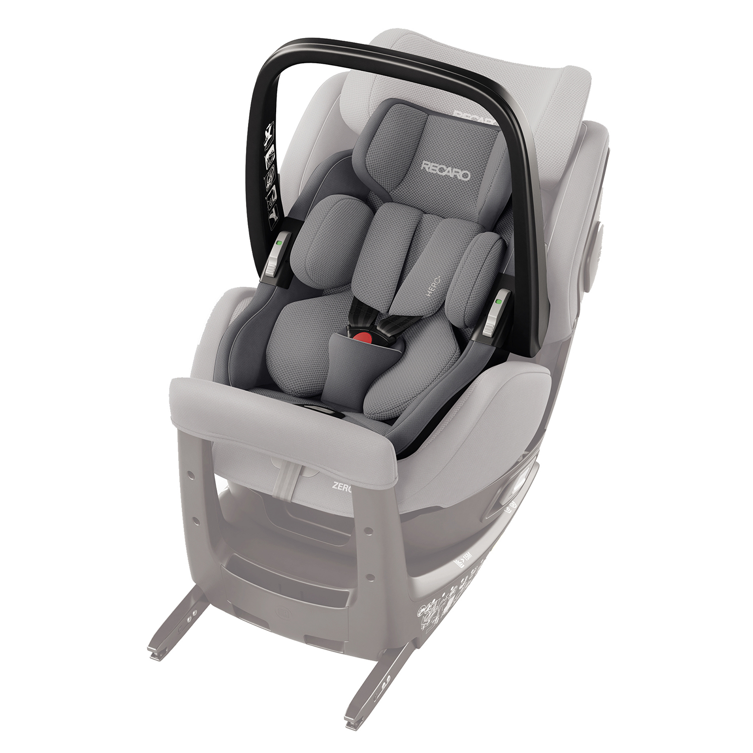 Автокресло Recaro Zero 1 Elite R129 Aluminium Grey - фото 4