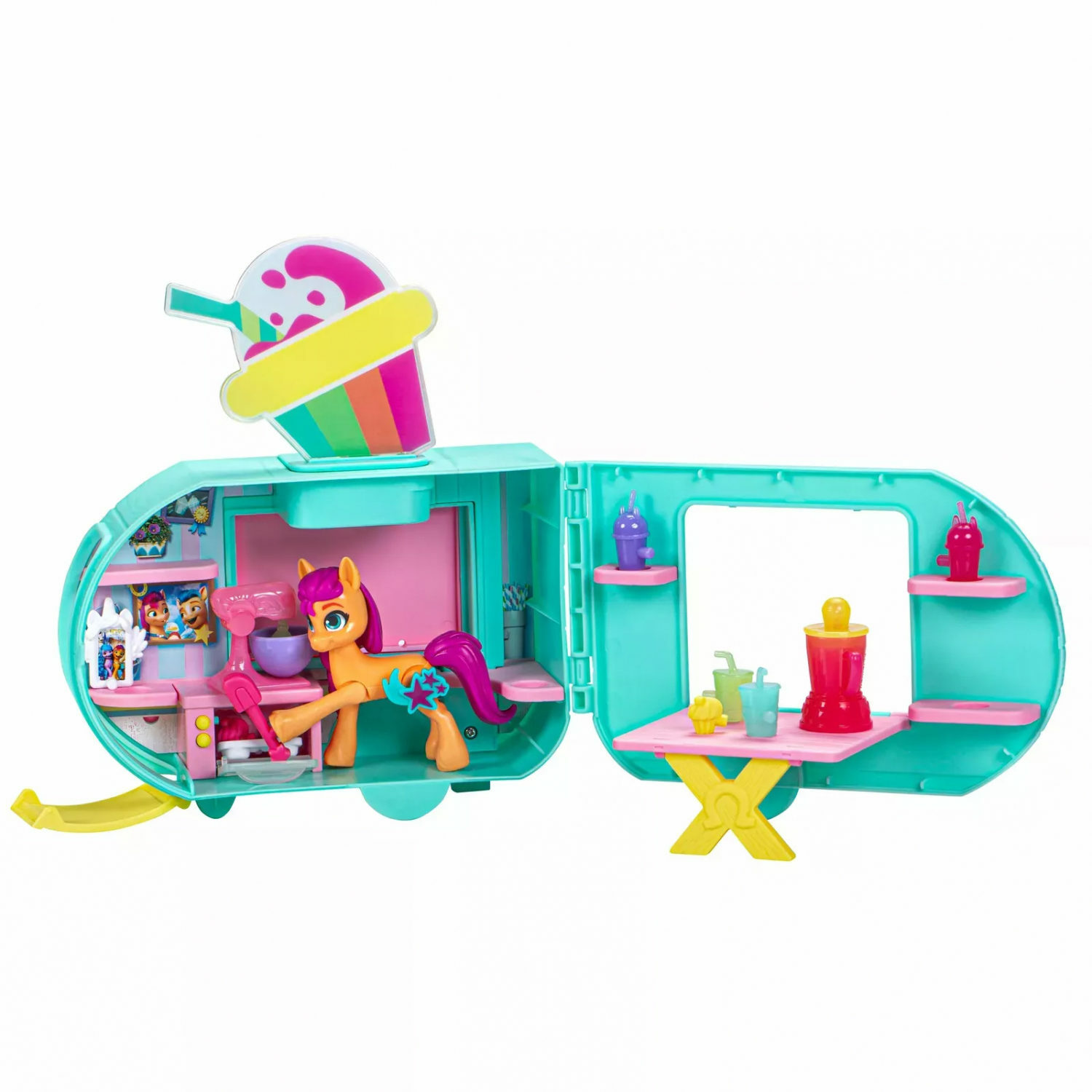 Игровой набор My Little Pony Sunny Starscout Smoothie Truck F6339 - фото 5