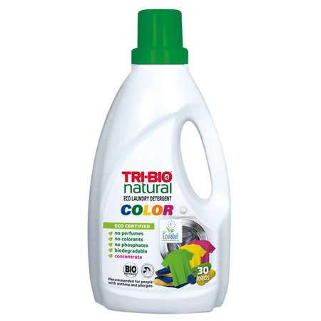 Жидкость для стирки TRI-BIO Для цветного белья. Натуральная ЭКО 1.42л