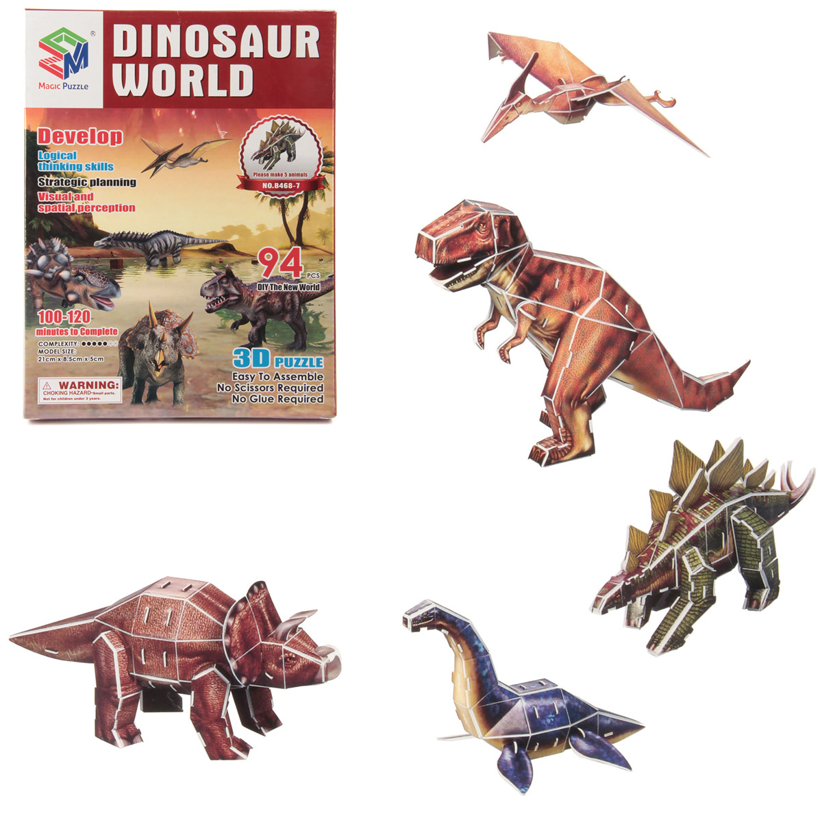 3D пазл Veld Co Динозавры - фото 1
