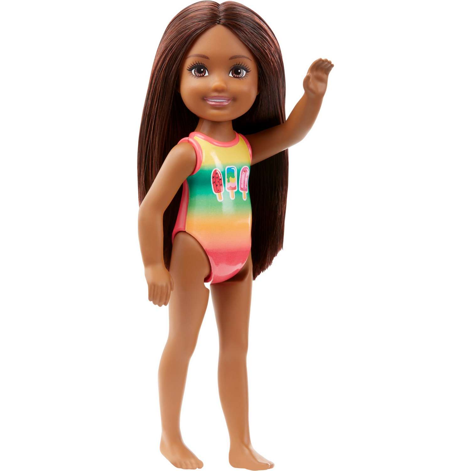 Кукла Barbie Челси в купальнике Афро-американка GHV56 GLN73 - фото 1