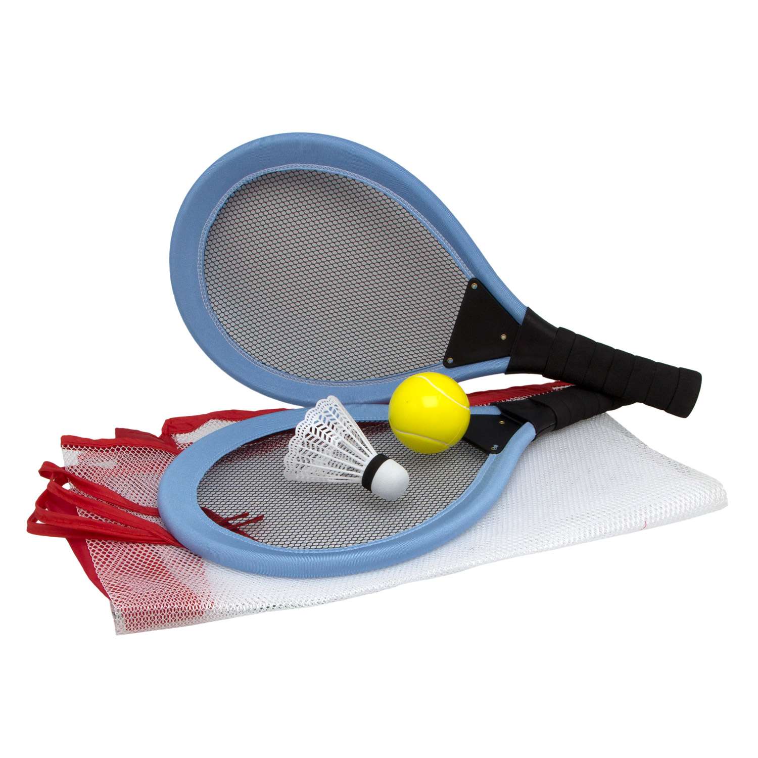 Ракетки для тенниса S+S с мячом и воланчиком - фото 1