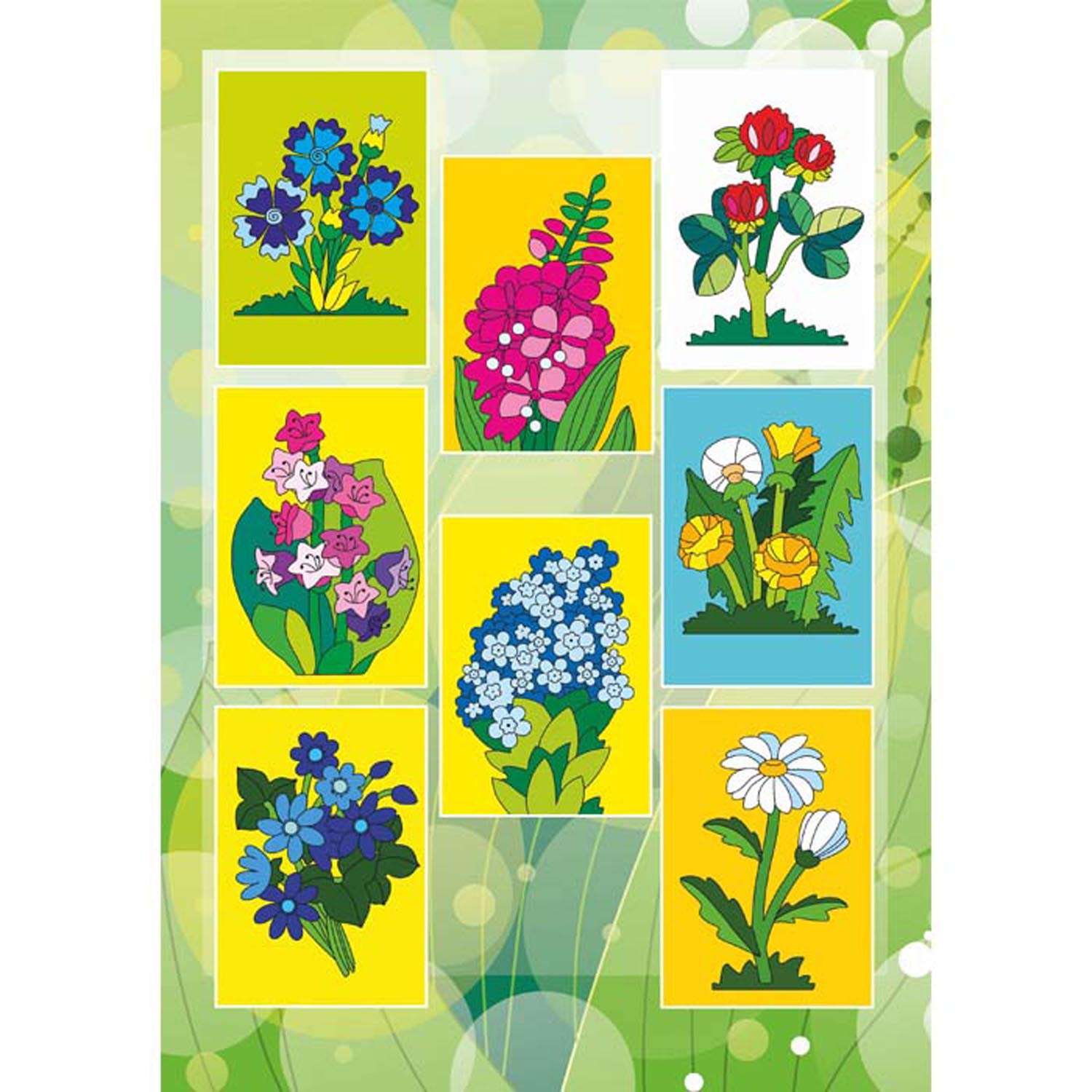 Книжка-раскраска Полиграфкомбинат Цветы 8л - фото 2