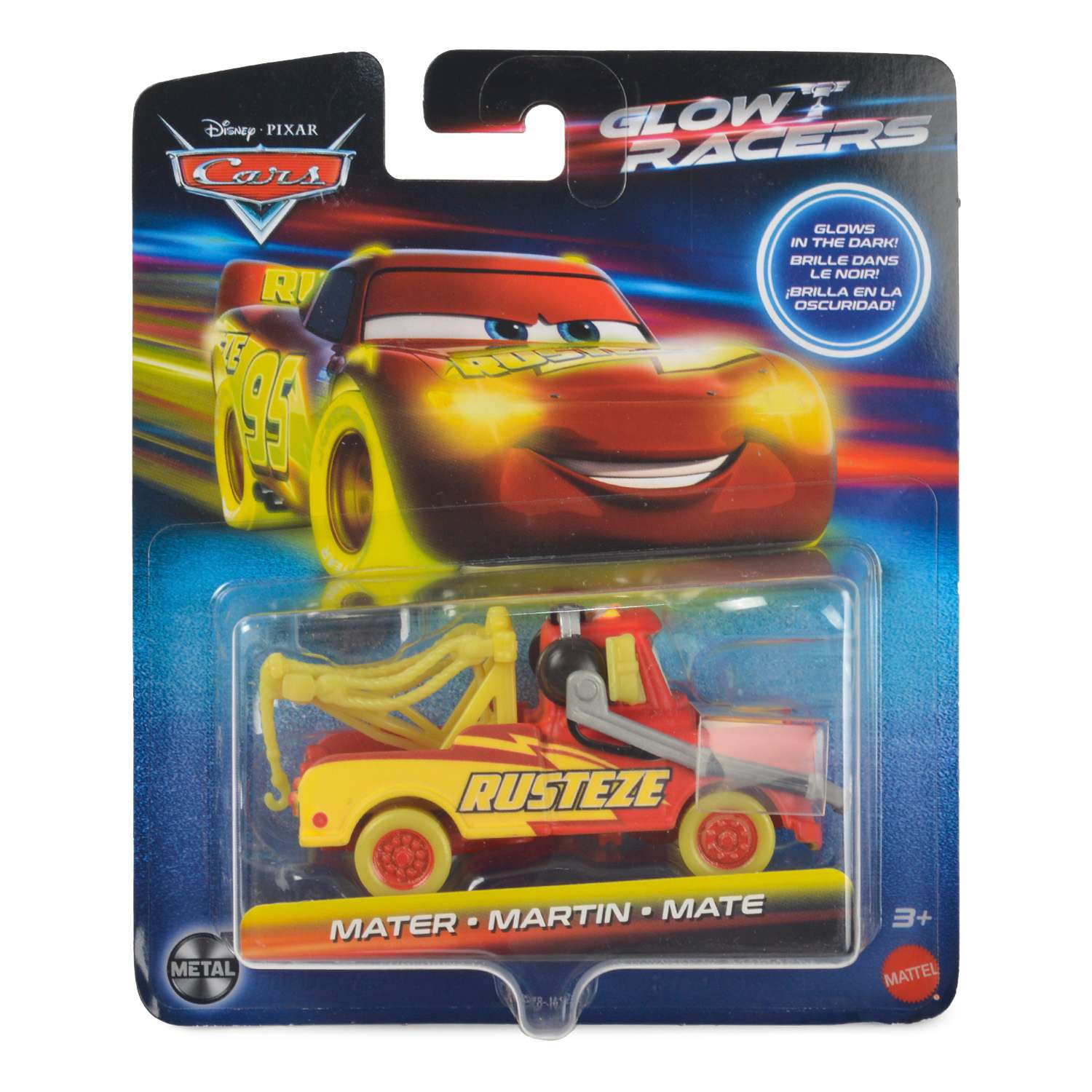 Машина Disney Pixar Cars Glow Racers HPG78 HPG76 - фото 2