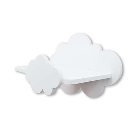 Полки для детской Pema kids набор облака белые 2 шт МДФ