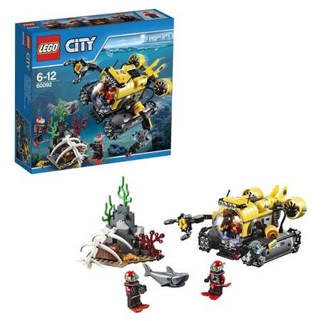 Конструктор LEGO City Deep Sea Explorers Глубоководная подводная лодка (60092)