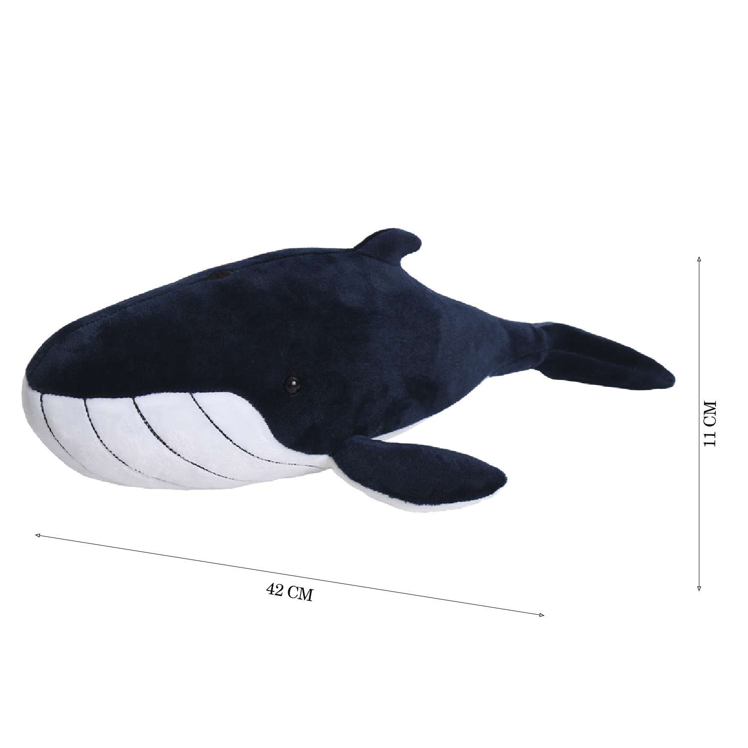 Мягкая игрушка All About Nature Голубой кит 42см серия Морские обитатели - фото 2