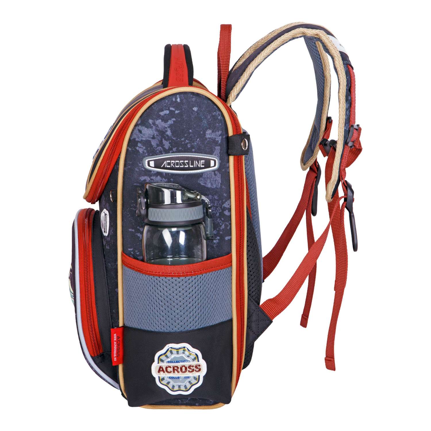 Рюкзак школьный ACROSS с наполнением: мешочек для обуви и брелок - фото 3