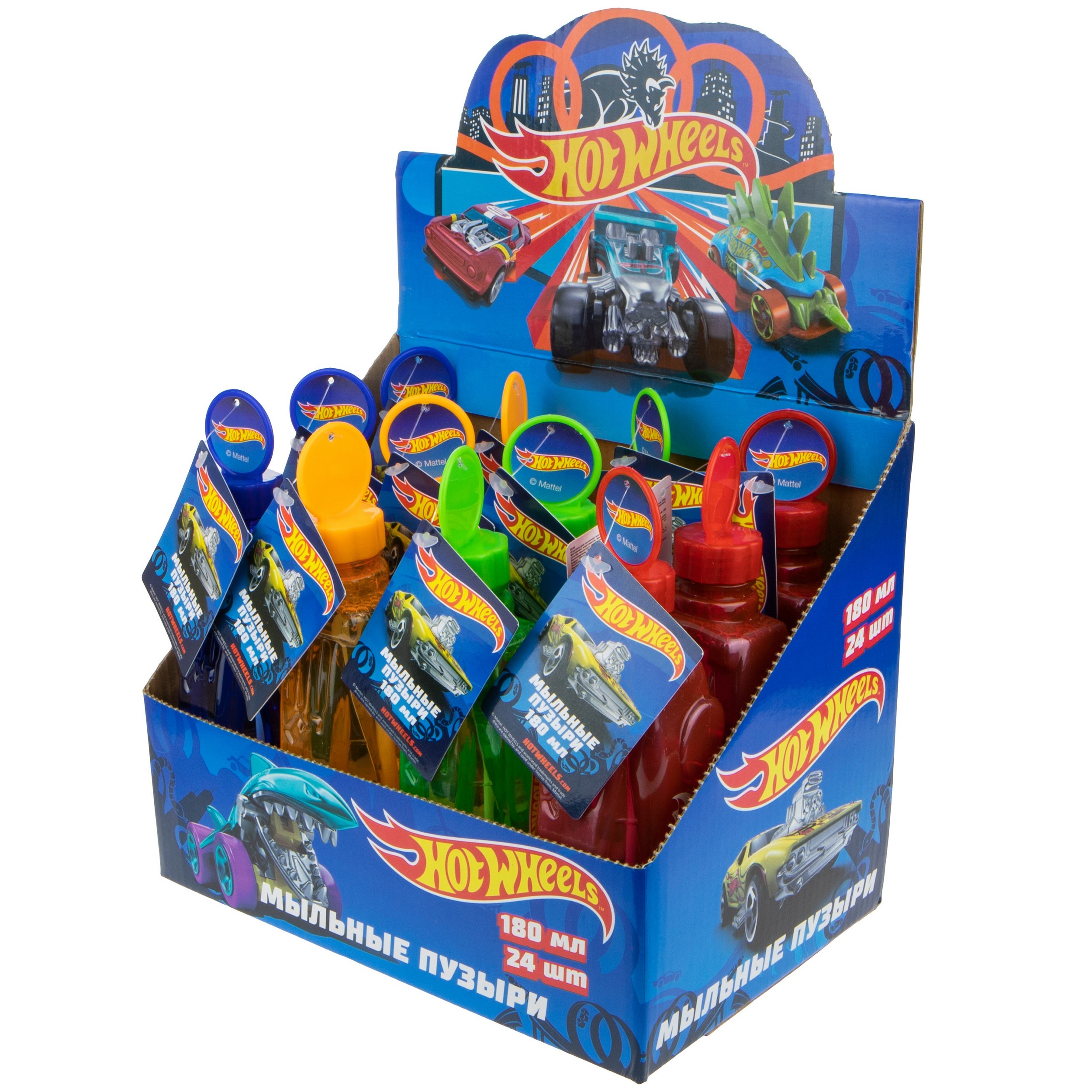 Мыльные пузыри 1TOY Hot Wheels 180мл в ассортименте - фото 4