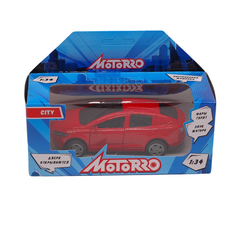 Автомобиль Motorro 1:32 инерционный красный HL1118-1 - фото 5