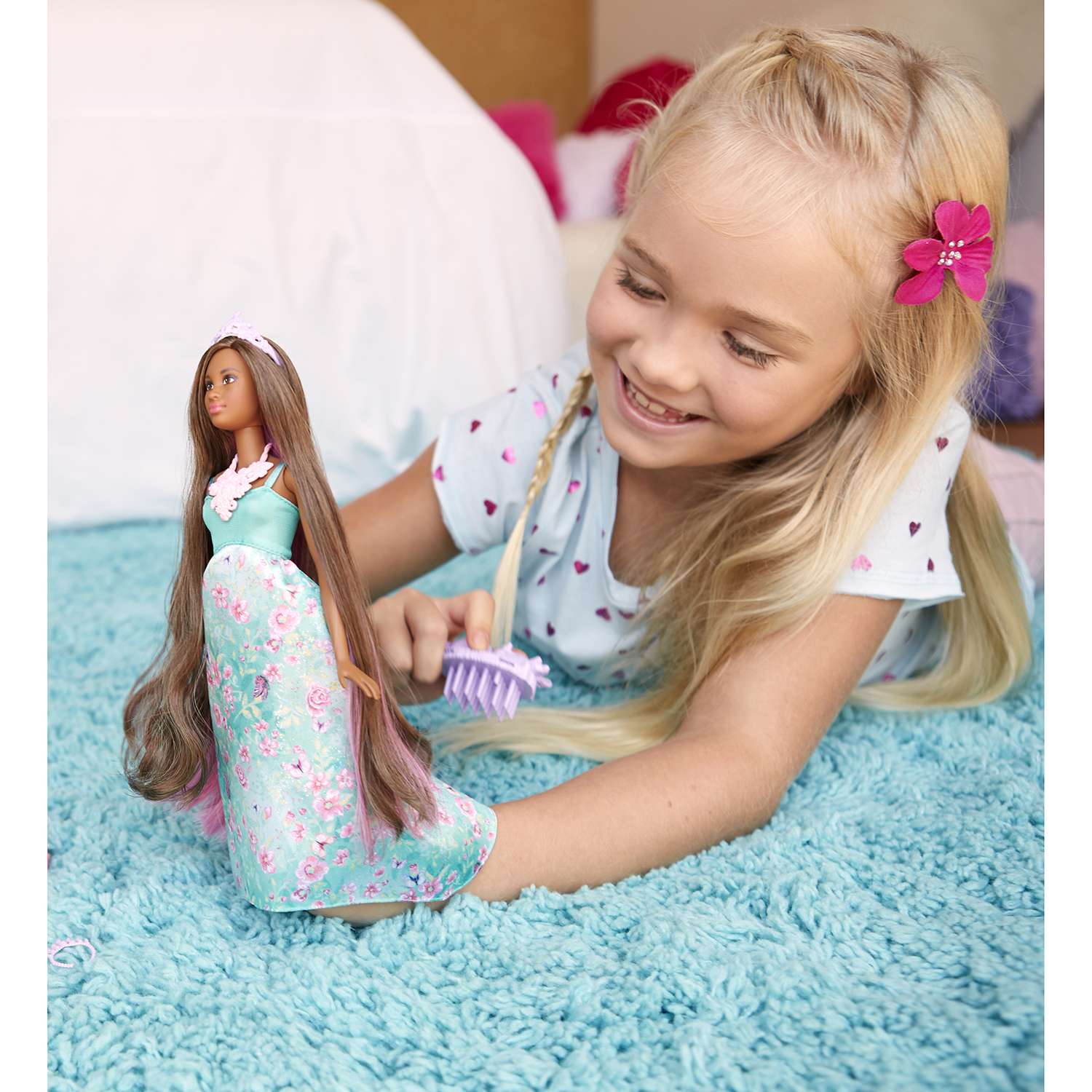 Кукла Barbie Принцессы с волшебными волосами в ассортименте DWH41 - фото 8