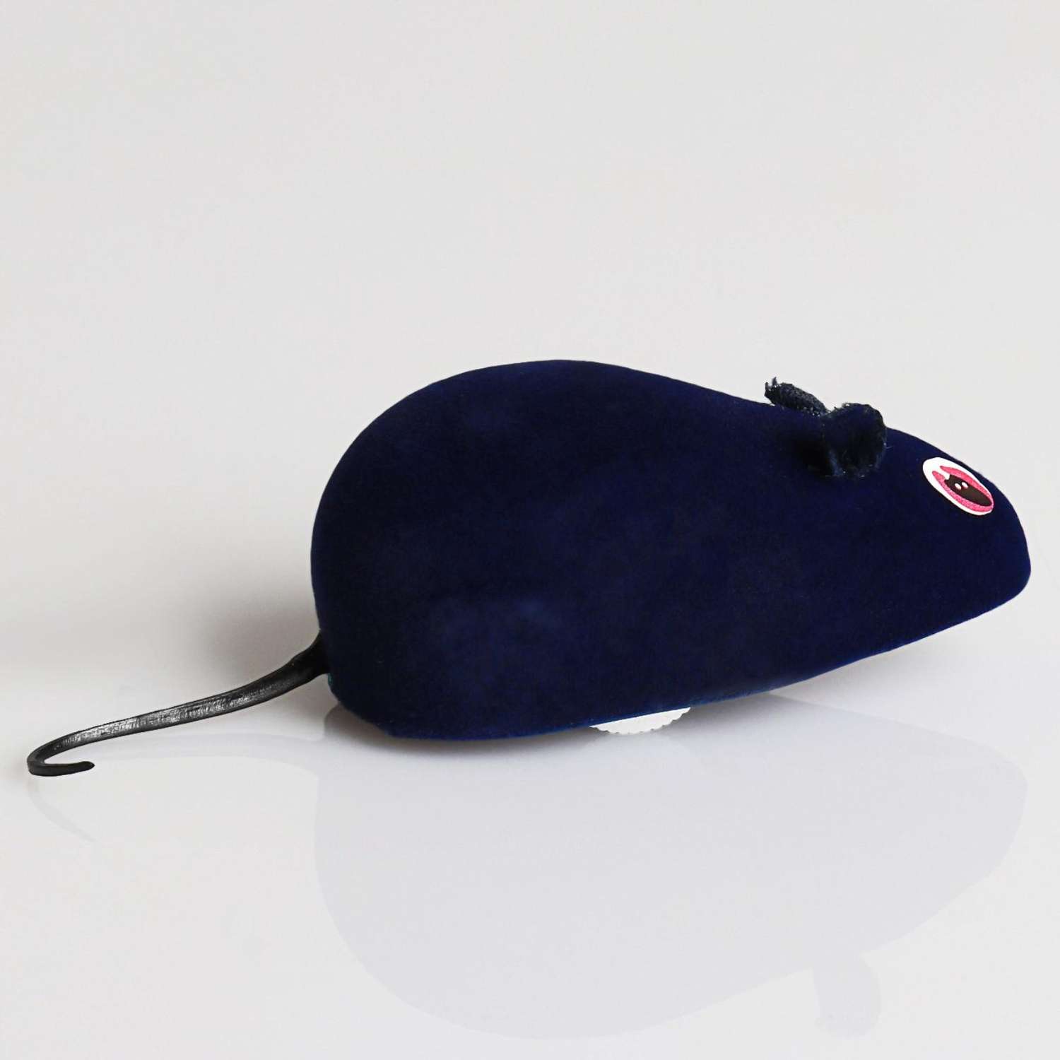 Мышь заводная Пижон 7 см синяя - фото 2