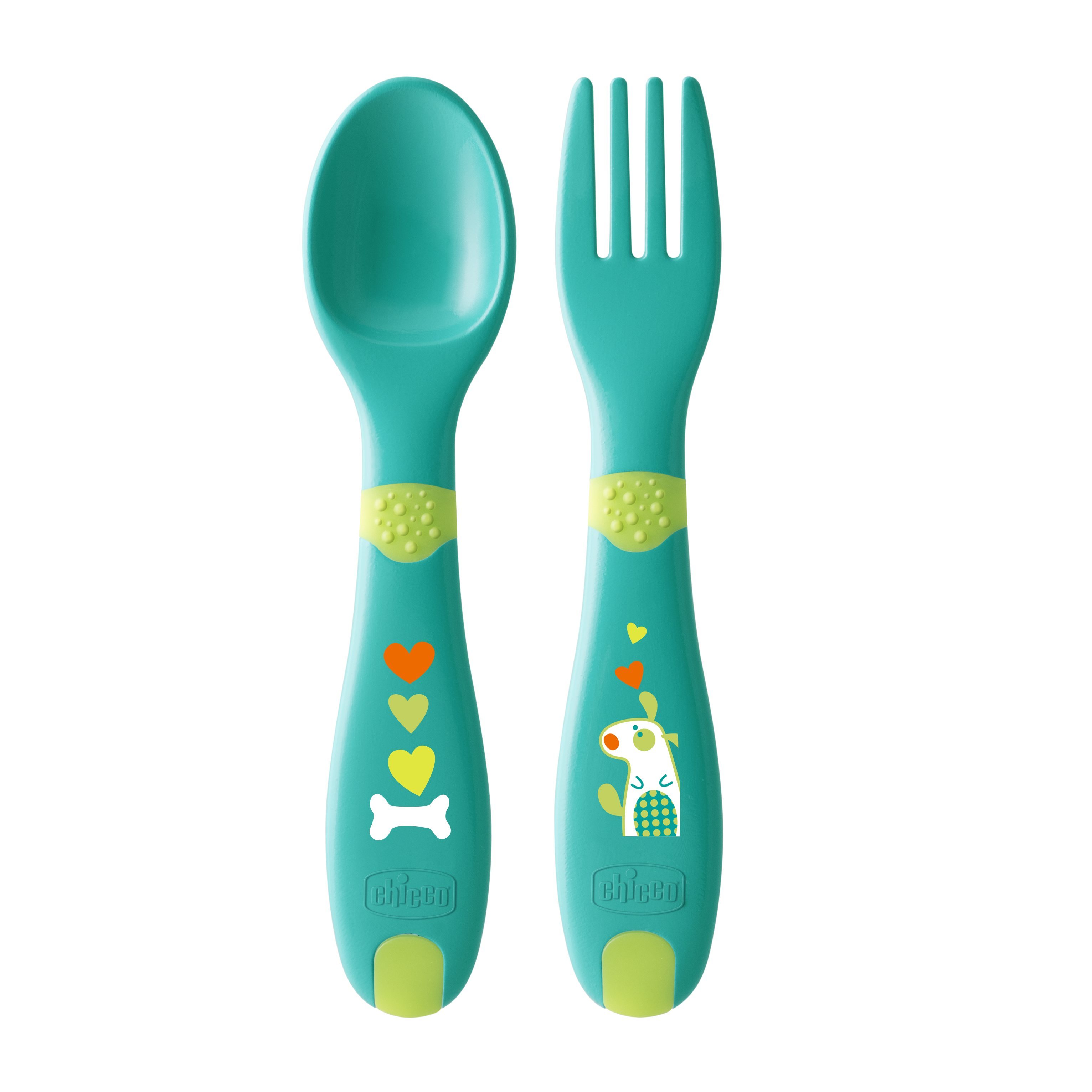 Набор приборов Chicco First Cutlery ложка+вилка с 12месяцев 340624051 - фото 1