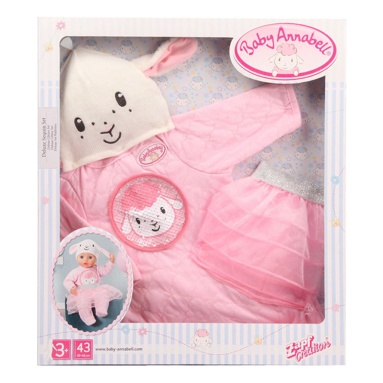 Baby Annabell Deluxe Sequin Set Комплект одежды для куклы 703229