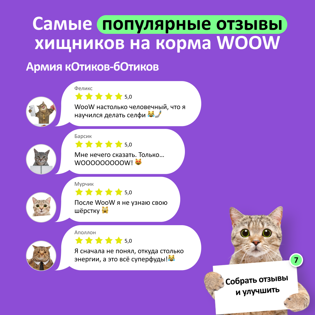 Влажный корм для кошек WOOW 1.2 кг (полнорационный) - фото 9