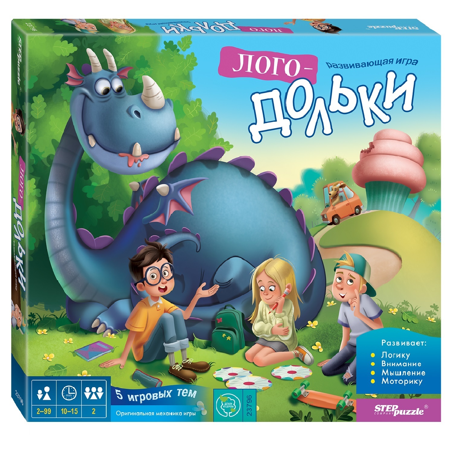 Игра развивающая Step Puzzle Логодольки 89816 купить по цене 99 ₽ в  интернет-магазине Детский мир