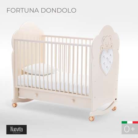 Детская кроватка Nuovita Fortuna Dondolo прямоугольная, без маятника (слоновая кость)