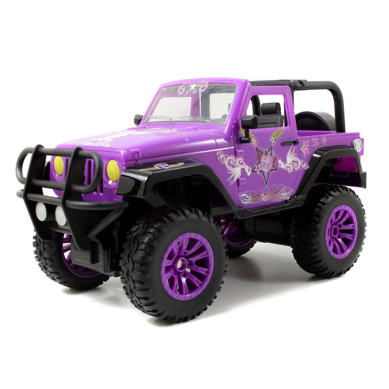 Машинка на радиоуправлении Jada масштаб 1:16 Girlmazing Jeep Фиолетовая 96962 - фото 6