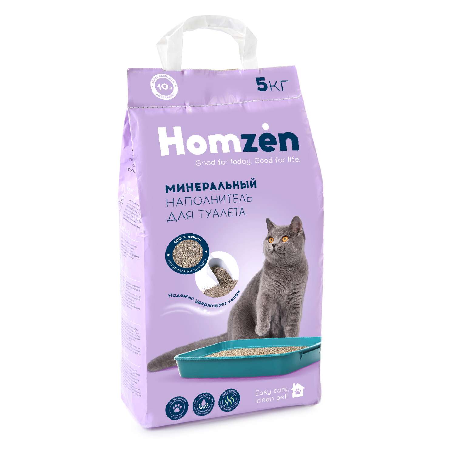 Наполнитель для кошачьего туалета Homzen впитывающий 10л - фото 1