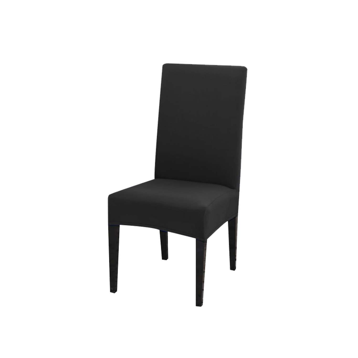 Чехол на стул LuxAlto Коллекция Jersey черный - фото 1