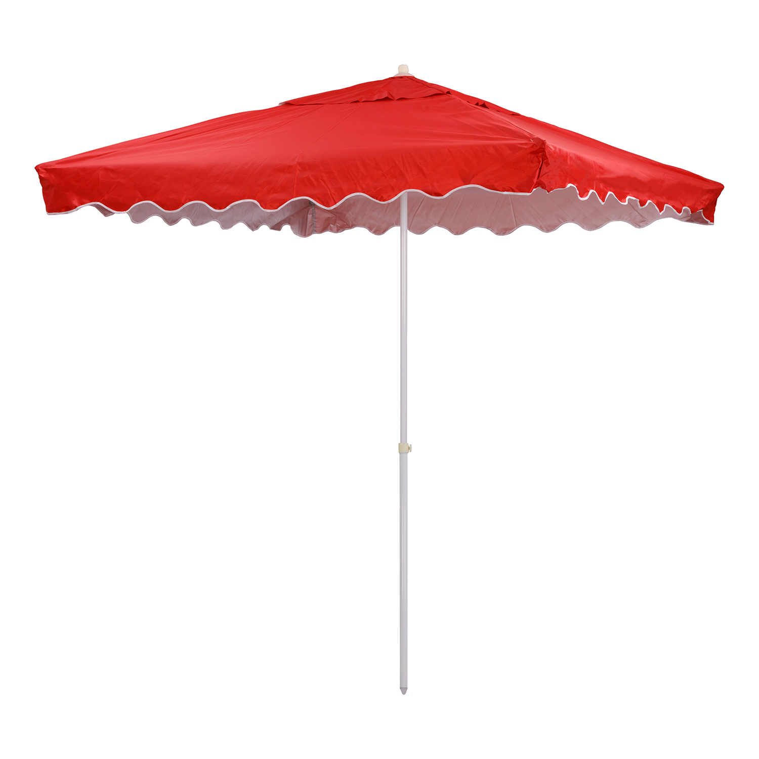 Зонт пляжный BABY STYLE большой от солнца с клапаном туристический 2х2 м плащевка красный - фото 1