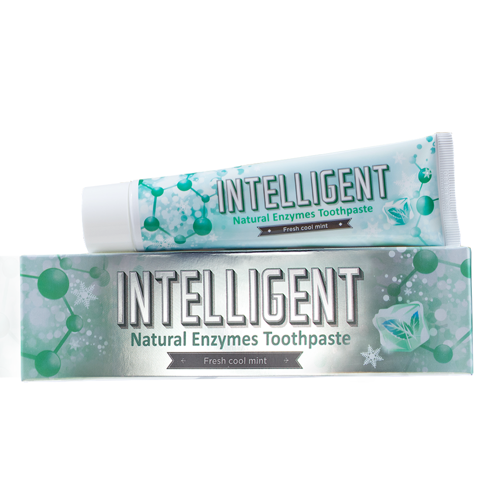 Зубная паста INTELLIGENT Natural Enzymes Toothpaste прохладная мята 80 г - фото 1