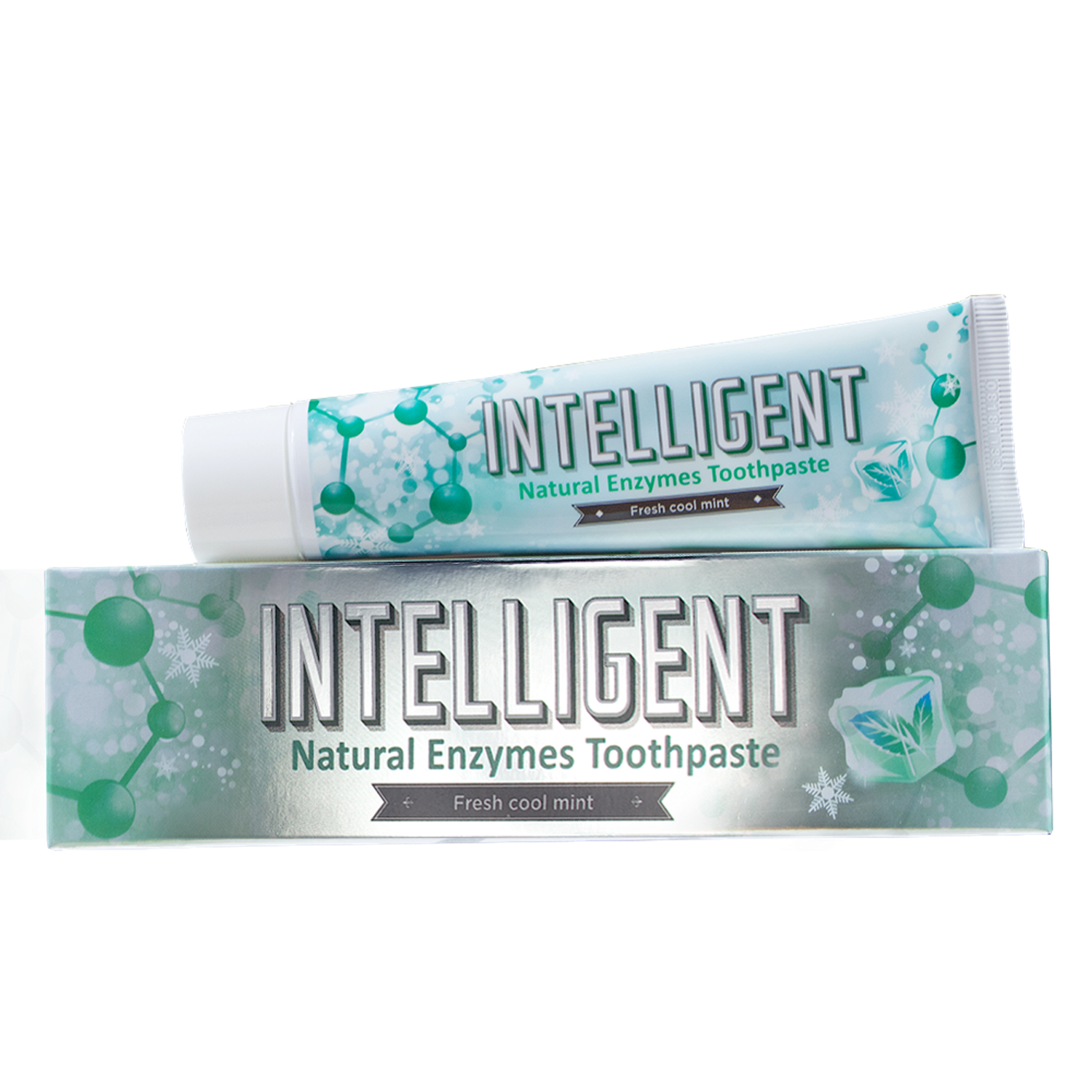 Зубная паста INTELLIGENT Natural Enzymes Toothpaste прохладная мята 80 г - фото 1