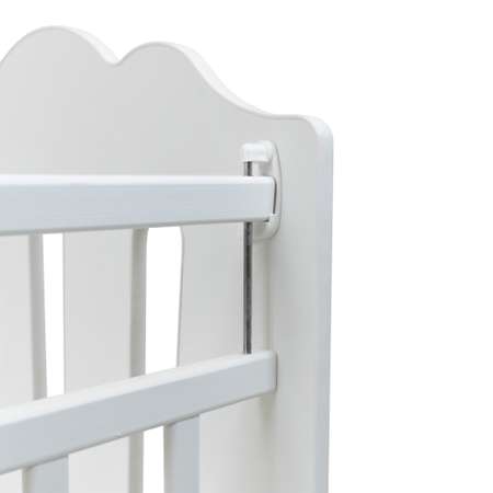 Детская кроватка Sweet Baby прямоугольная, поперечный маятник (белый)