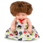 Кукла-младенец DollyToy с расчёской 11.5 см в шаре белый