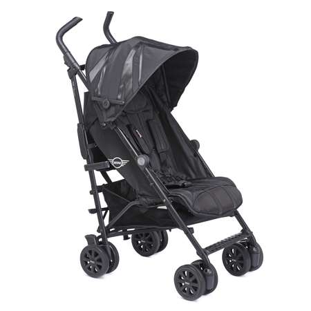 Коляска Easywalker Mini Buggy+ LXRY Black с бампером