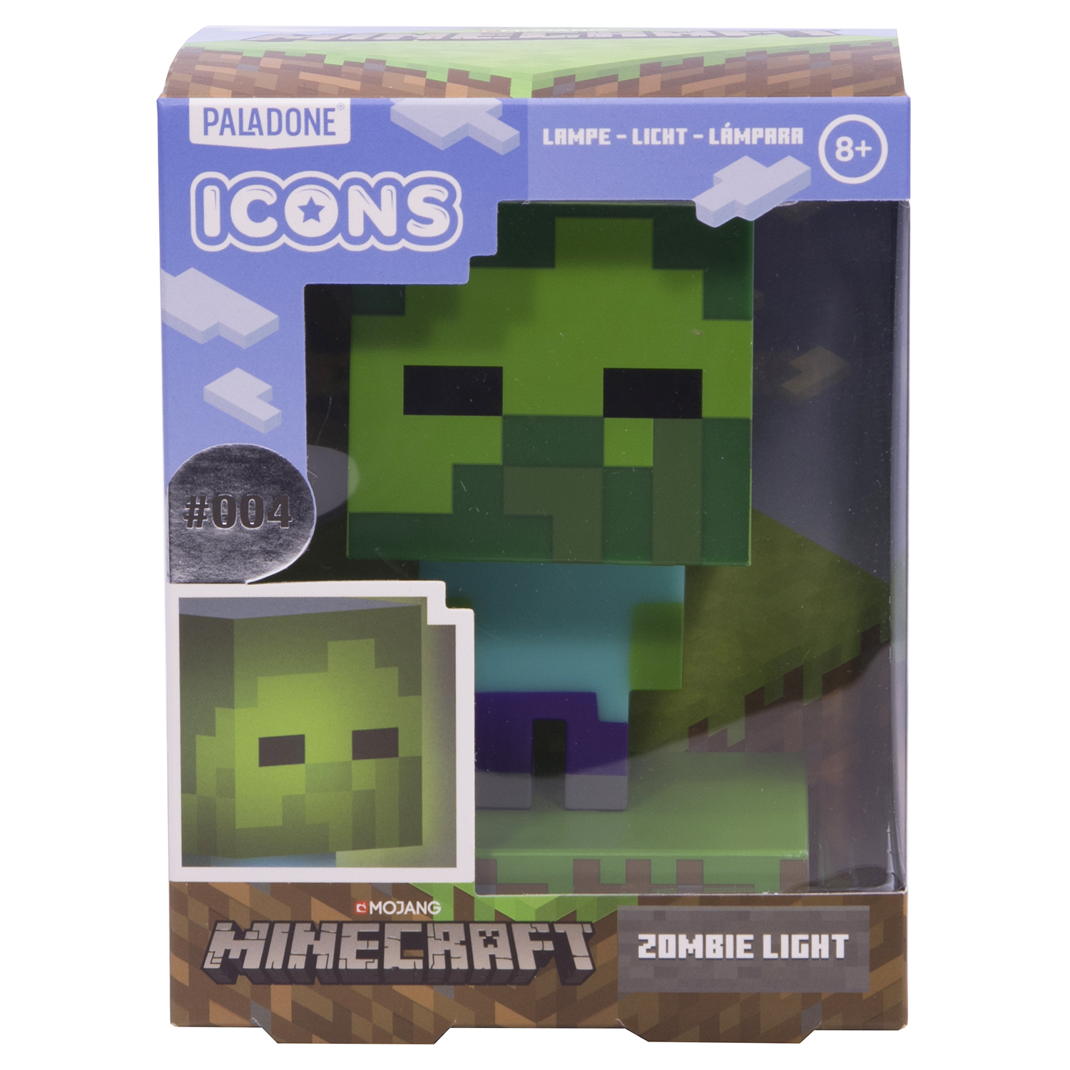 Светильник настольный PALADONE Paladone Minecraft Zombie Icon Light PLD299 - фото 5