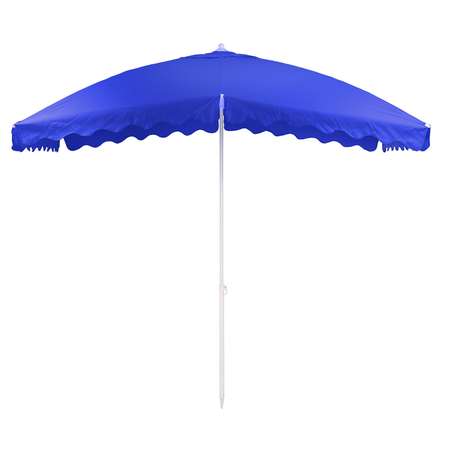 Зонт пляжный BABY STYLE от солнца большой 2х3 м плащевка с клапаном квадратный Oxford синий