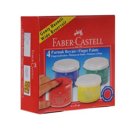 Краски пальчиковые Faber Castell 4 цвета