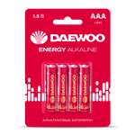 Батарейки алкалиновые DAEWOO Energy Alkaline ААA LR03 Мизинчиковые 4 шт LR03EA-4B