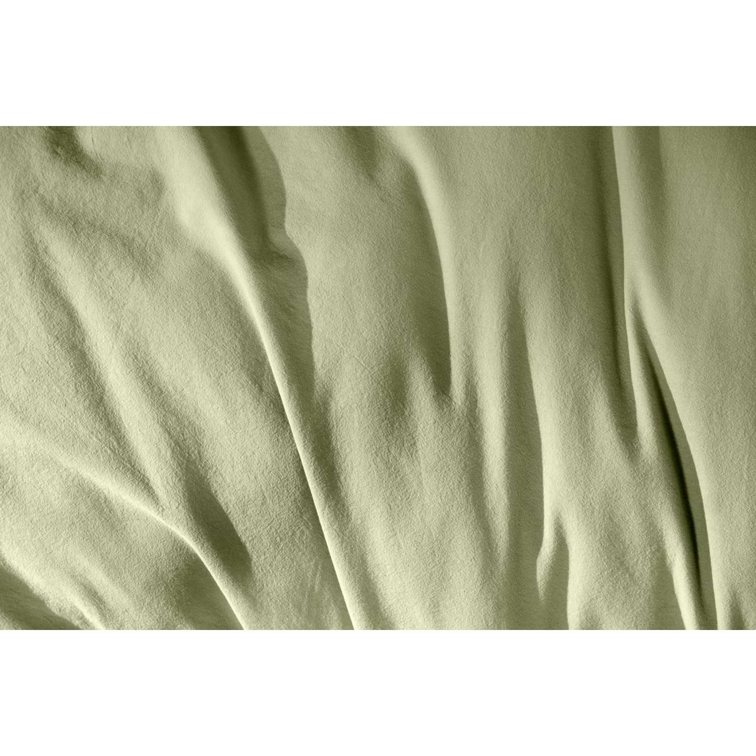 Комплект постельного белья Arya Home Collection Natural Stone Washed 200x220 зелёный - фото 9