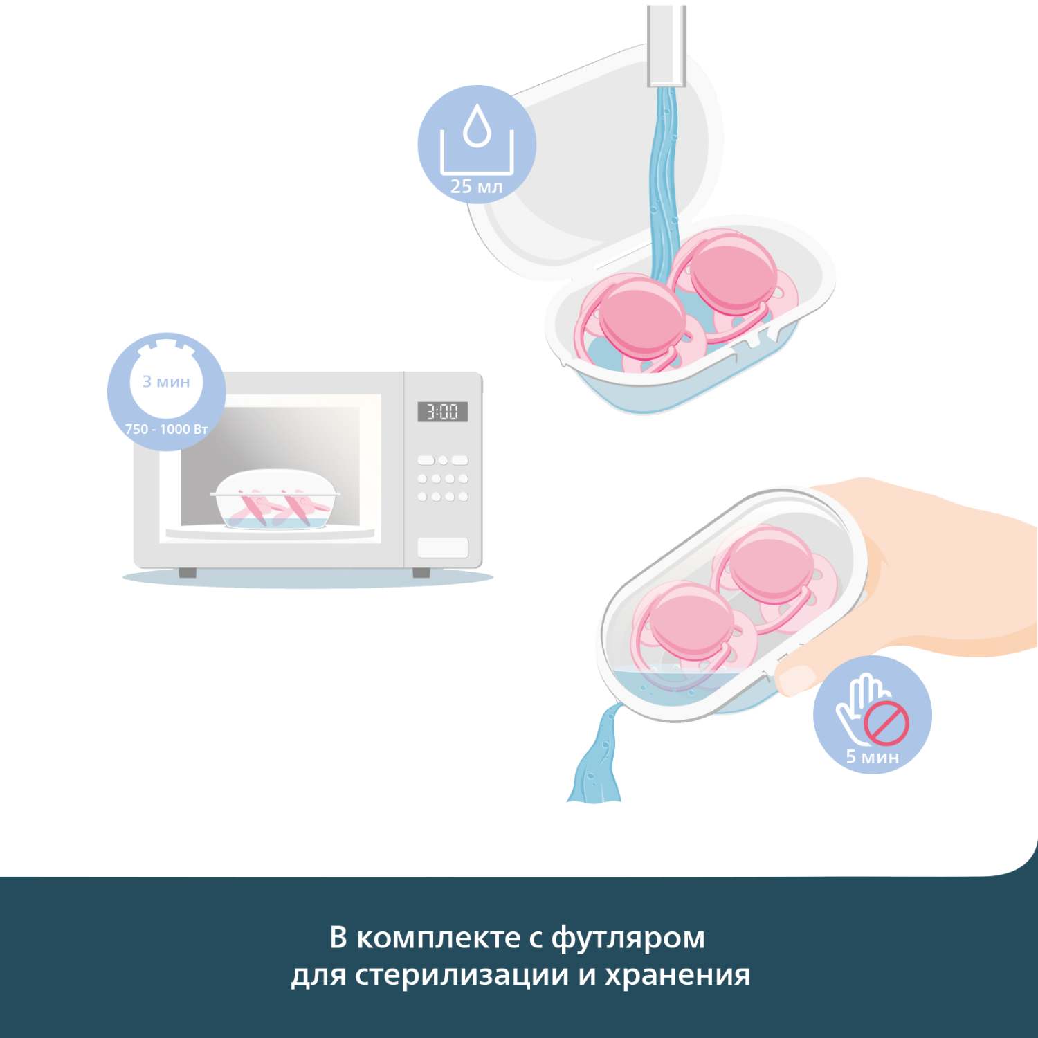 Пустышка Philips Avent цельно-силиконовая 0-6месяцев 2шт SCF099/21 - фото 9