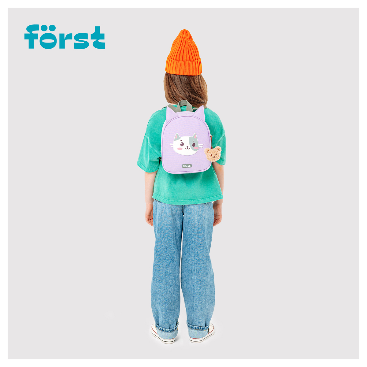 Рюкзак Forst Рюкзак Först F-Kids Little kitty 25*21*10см 1 отделение уплотненная спинка - фото 10