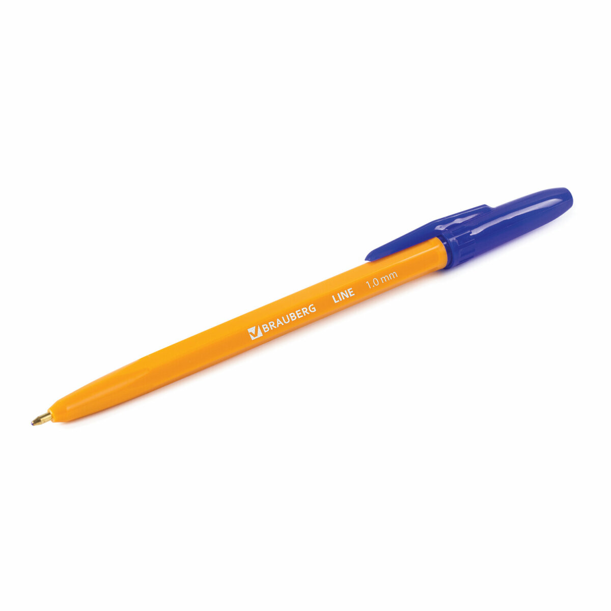 Ручки шариковые Brauberg Orange Line синие набор 50 штук - фото 11