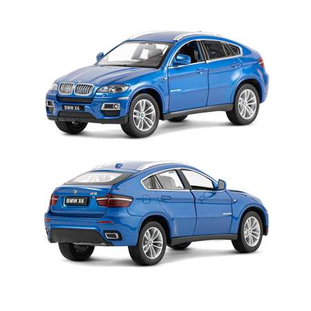 Внедорожник АВТОпанорама BMW X6 1:26 синий